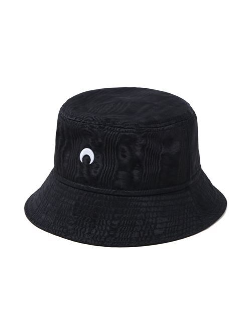 Recycled moire bucket hat MARINE SERRE | UHG030ACWOV0030BK99